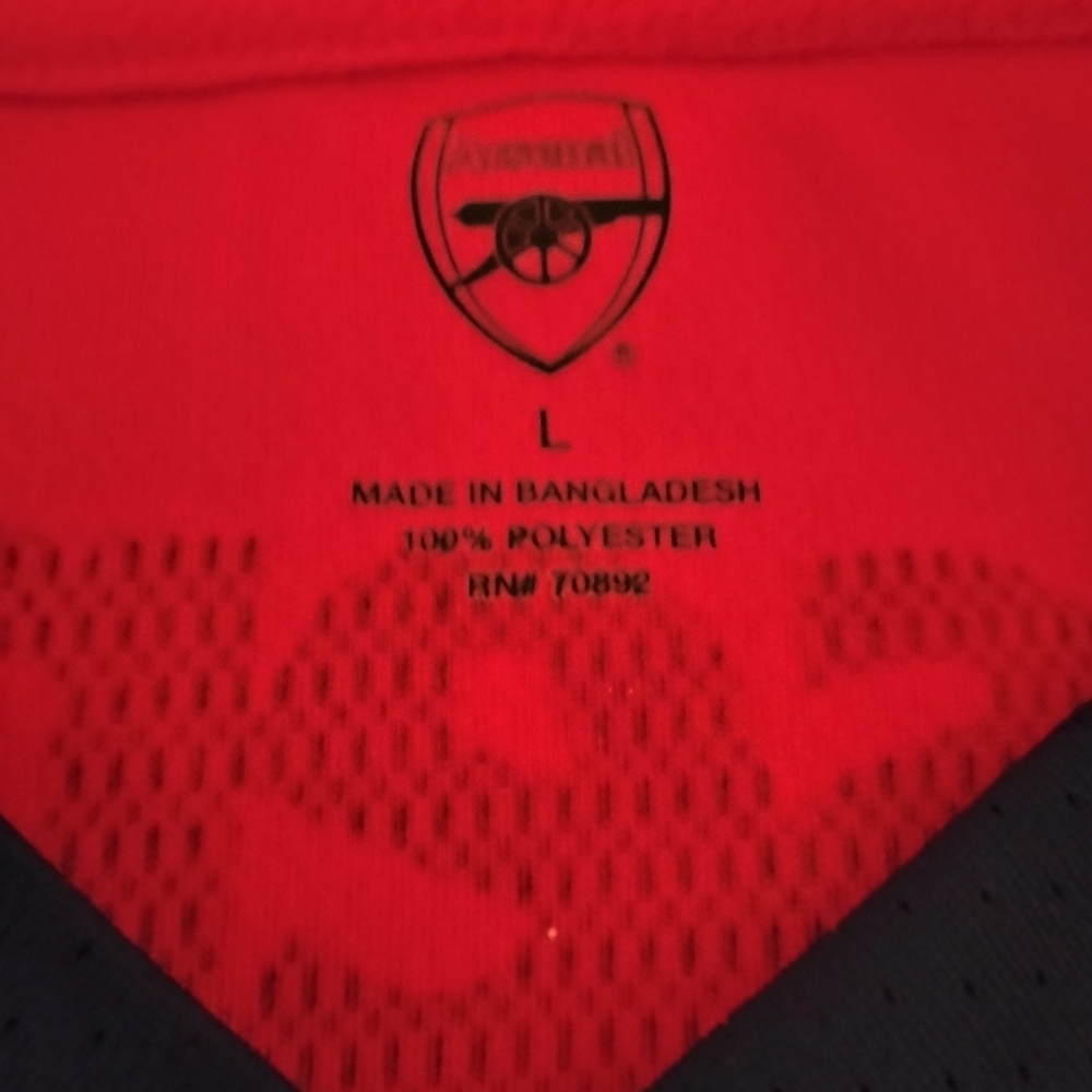 Arsenal Men's Red Jersey Large - Picture 3 of 8